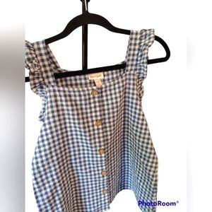 Plaid top for girls size 10/12 from Cat& Jack